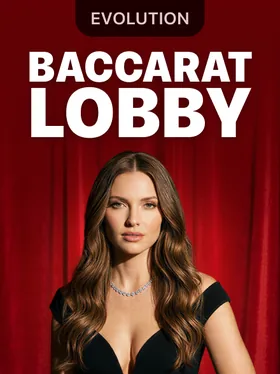 Baccarat Lobby nel Live Casino 1win, Evolution