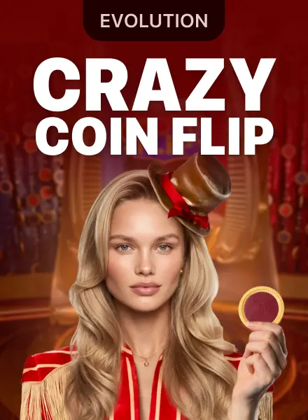 Crazy Coin Flip in 1win Live Casino, Evolution