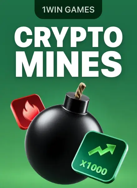 Crypto Mines in 1win Games