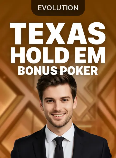 Texas Hold'em Bonus Poker in 1win Live Casino, Evolution